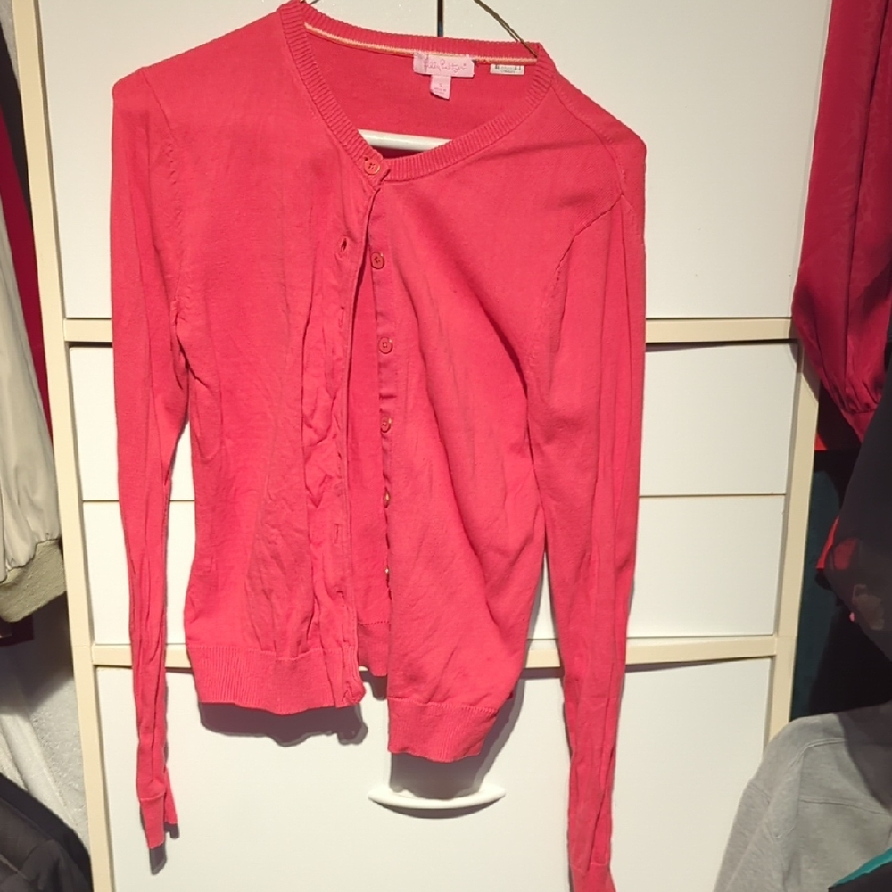 Lilly Pulitzer Pink Cardigan Sweater